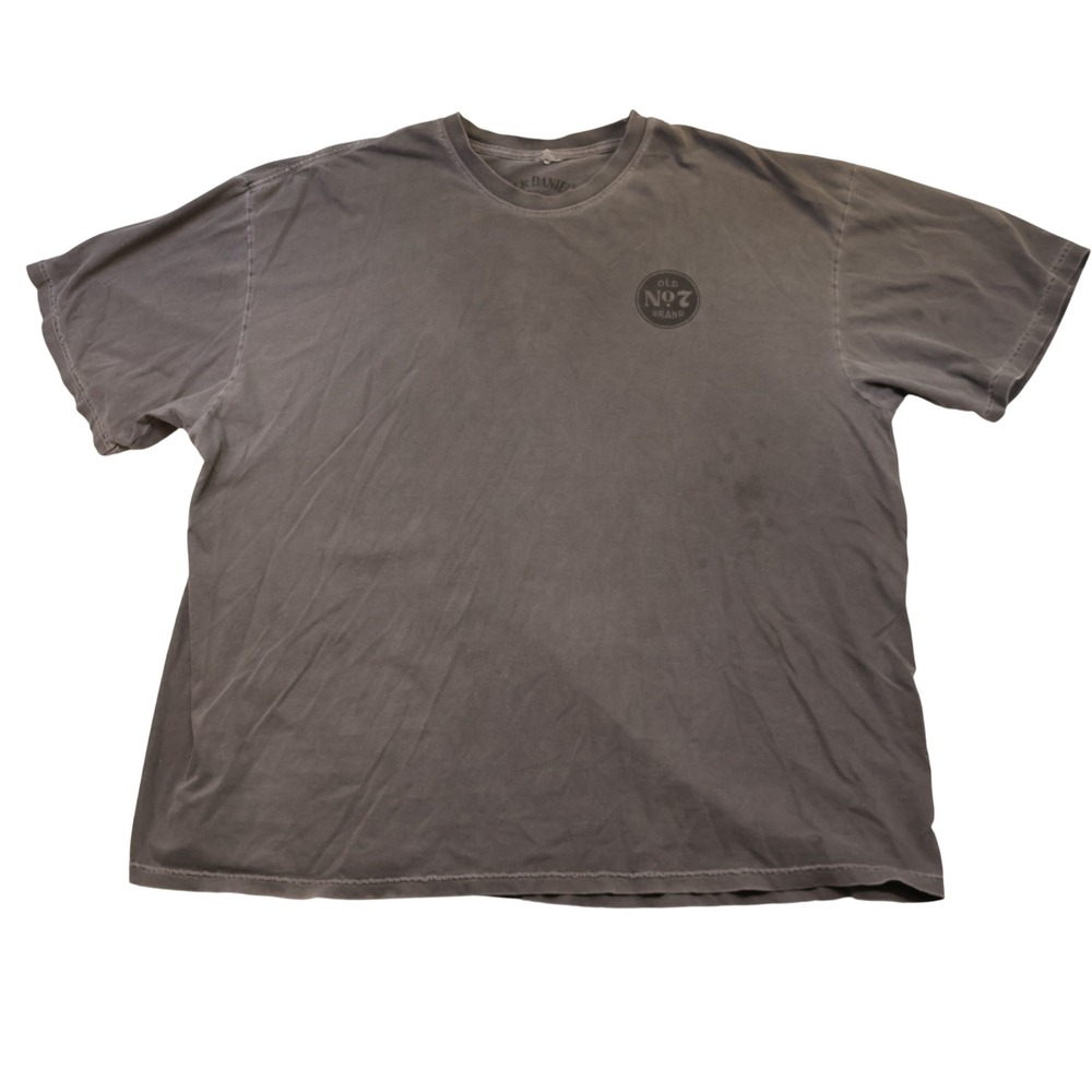 Jack Daniels Mens 3XL T-Shirt Gray Old No 7 Distillery Graphic Faded Tee